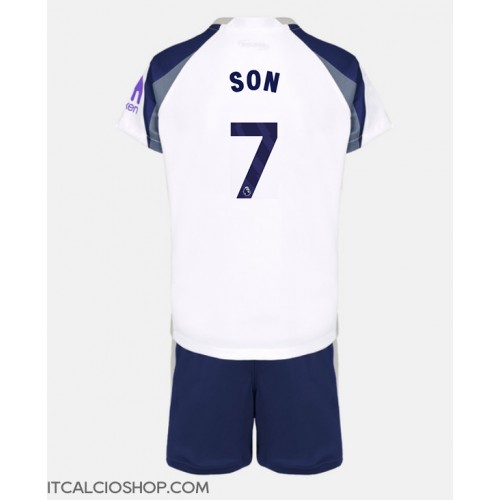 Tottenham Hotspur Son Heung-min #7 Prima Maglia Bambino 2025-26 Manica Corta (+ Pantaloni corti)